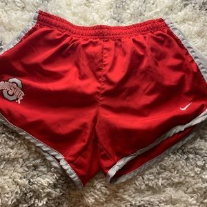 nike/ ohio state athletic shorts, size youth XL